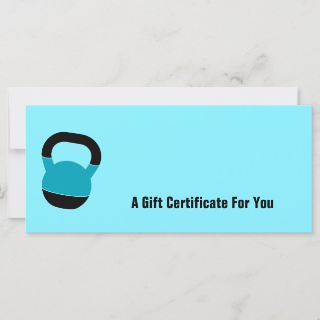 Electric-Blue Performance Gift Certificate (Front)