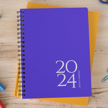 Electric Blue Personal 2024 Weekly Planner