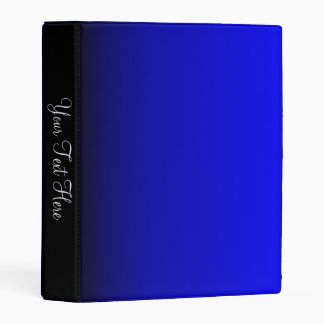 Electric Blue Personal Mini Binder