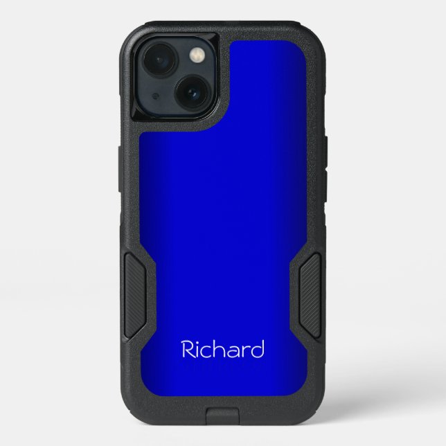 Electric Blue Personal Otterbox iPhone Case (Back)