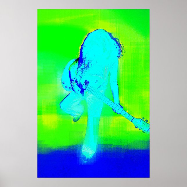 Electric Blue Poster (Front)