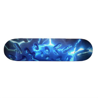 Electric Blue Skateboard Deck