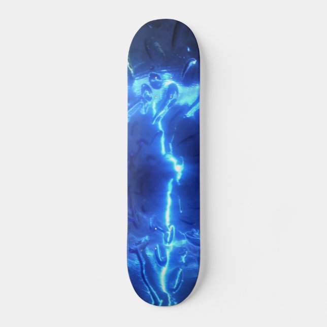 Electric Blue Skateboard Deck (Front)