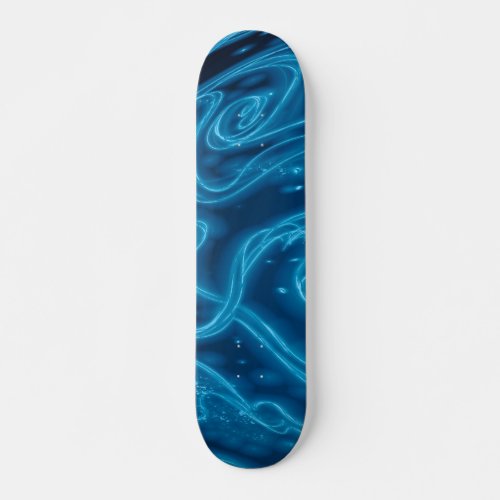Electric Blue Skateboard Deck