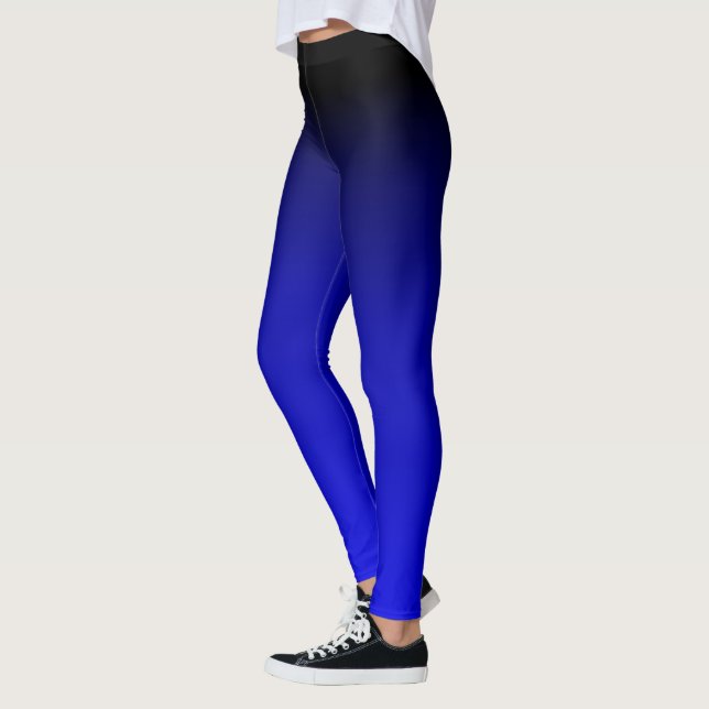 Electric Blue Slimming Leggings (Left)
