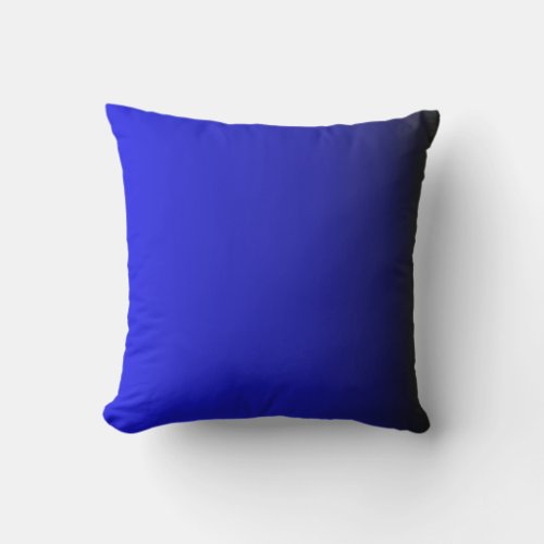 Electric Blue Throw Pillow