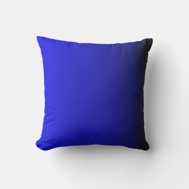 Electric Blue Throw Pillow (Front)
