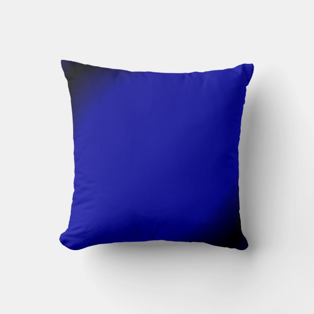 Electric Blue Throw Pillow (Front)
