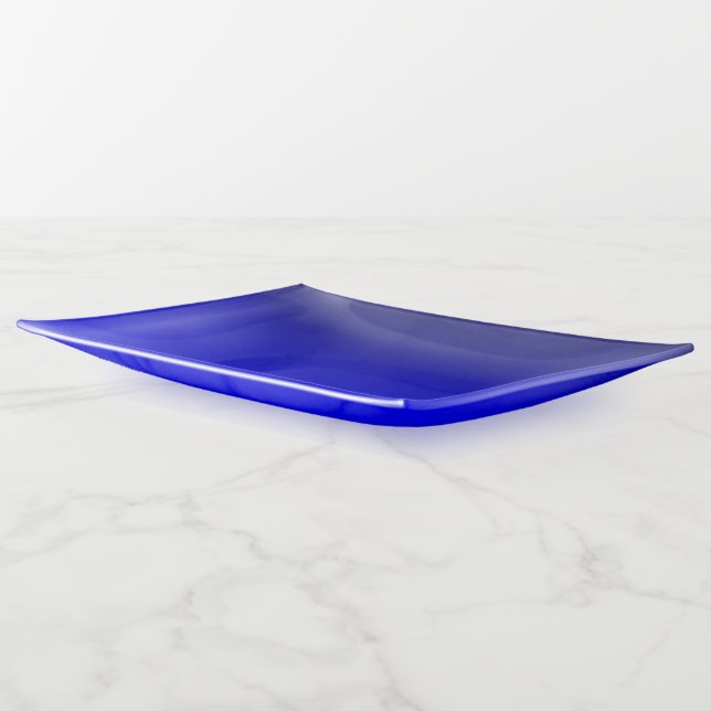 Electric Blue Trinket Tray (Angled)