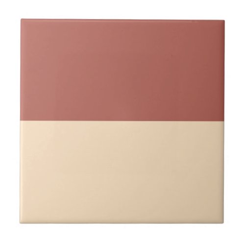 Electric Brown and Bisque Ceramic Tile