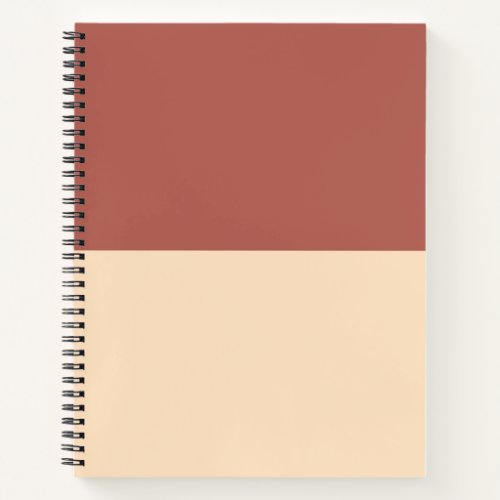 Electric Brown and Bisque Notebook