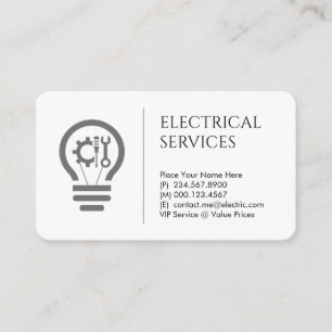 Electric Bulb Repair Tools Filament Business Card