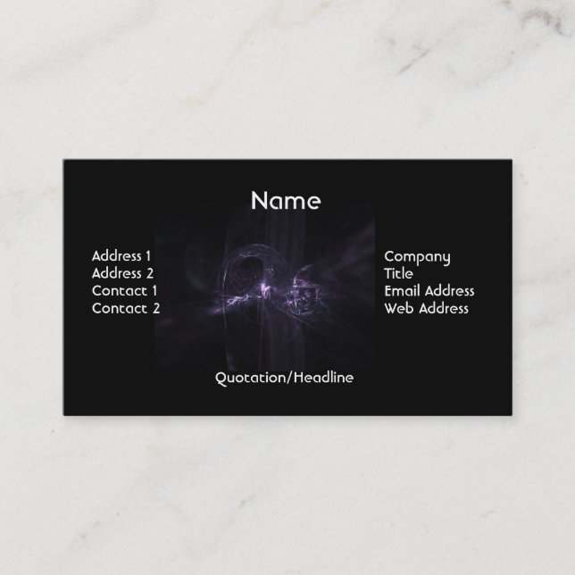 Electric Business Card (Front)