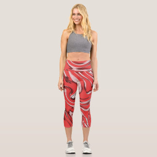 Electric capri leggings
