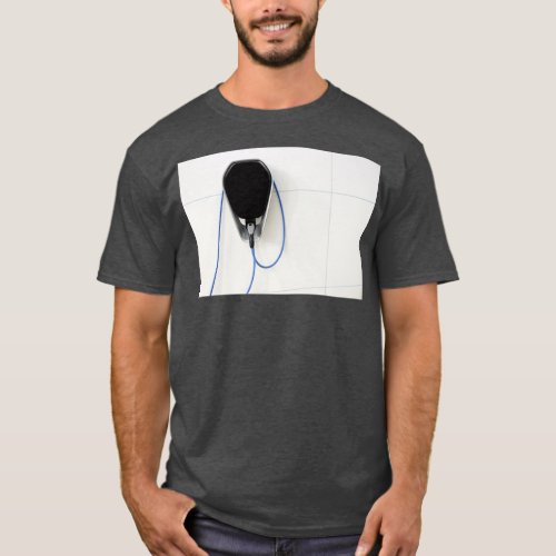electric car battery charger on wall T_Shirt
