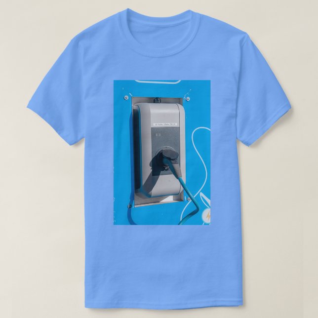 Electric car charging station photographed in Neus T-Shirt (Design Front)