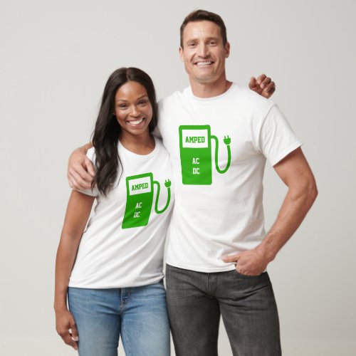 Electric Car Charging Station Your Text T_Shirt