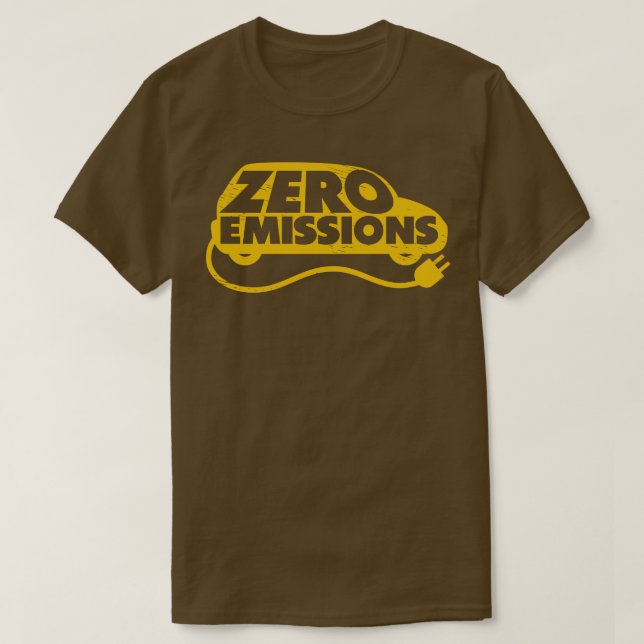 Electric Car Fan Green Nature Electric Car Owner T-Shirt (Design Front)