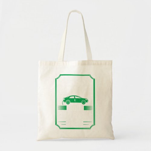Electric Car Vehicle Charging Station Quote Batter Tote Bag