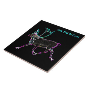 Electric Caribou Ceramic Tile