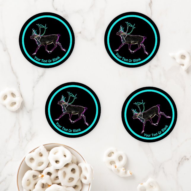 Electric Caribou Coaster Set (In Situ)