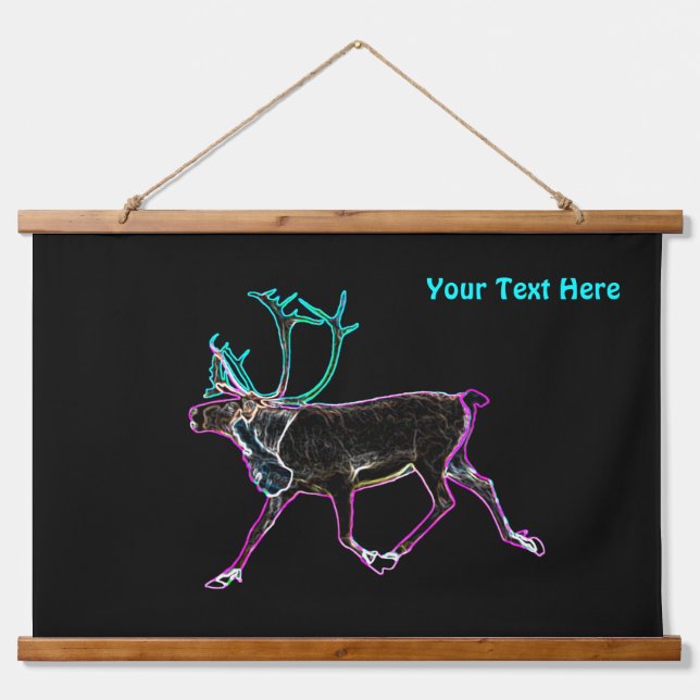 Electric Caribou Hanging Tapestry (Front)
