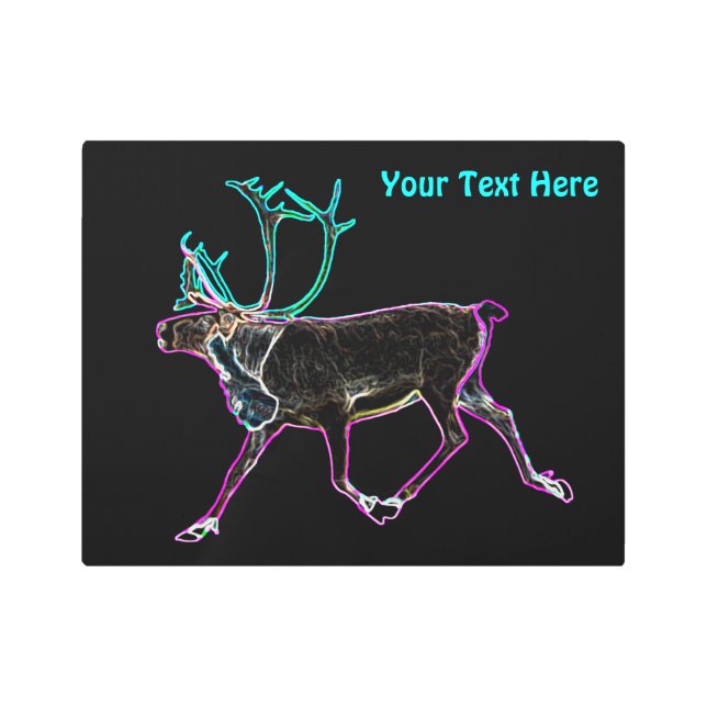 Electric Caribou Metal Print (Front)