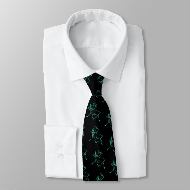 Electric Caribou Neck Tie (Tied)