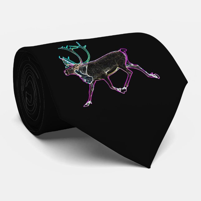 Electric Caribou Neck Tie (Rolled)