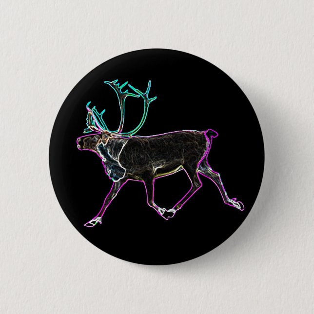 Electric Caribou Pinback Button (Front)