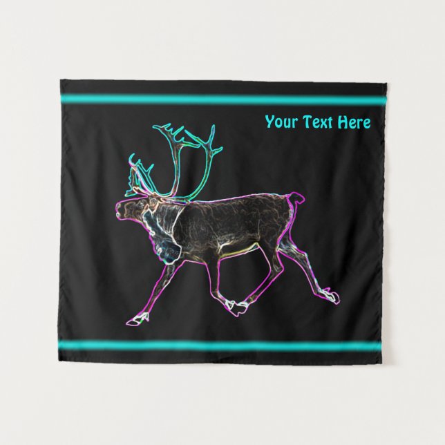 Electric Caribou Tapestry (Front (Horizontal))