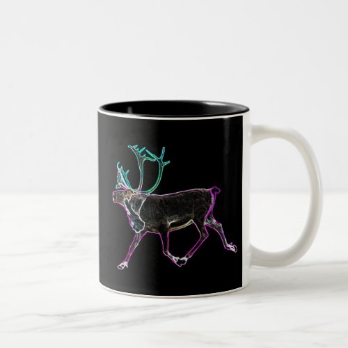 Electric Caribou Two_Tone Coffee Mug