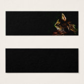 Electric cat face profile bookmark (Front & Back)