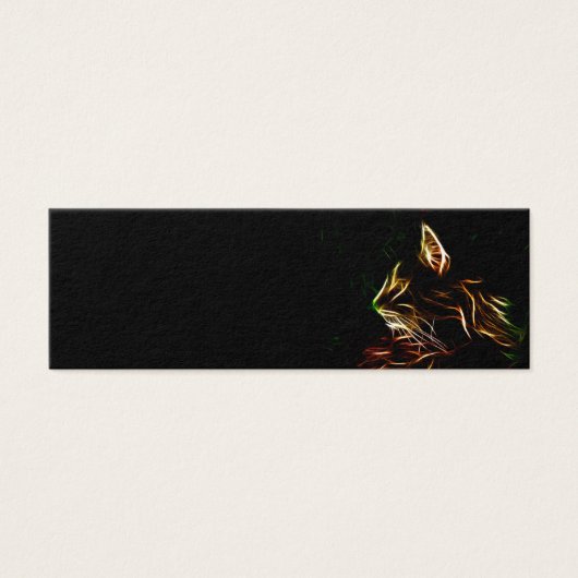 Electric cat face profile bookmark (Front)