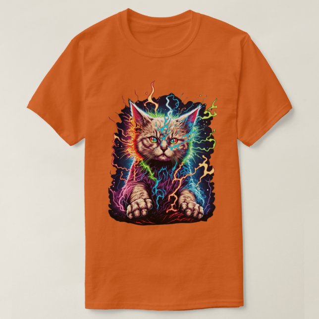 Electric Cat Power Design T-Shirt (Design Front)