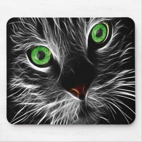 Electric Charge Cat Named Peter Mouse Pad