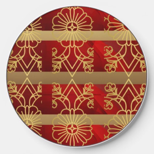 Electric Charger Christmas Design Red  Gold