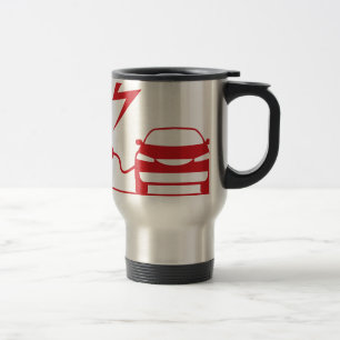 Electric charging station travel mug