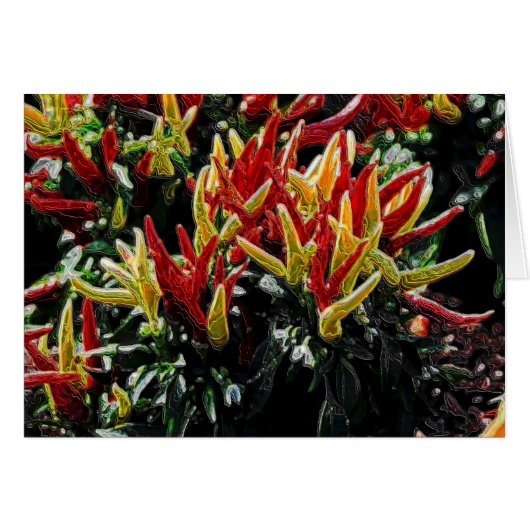 Electric Chili Peppers Cards (Front Horizontal)