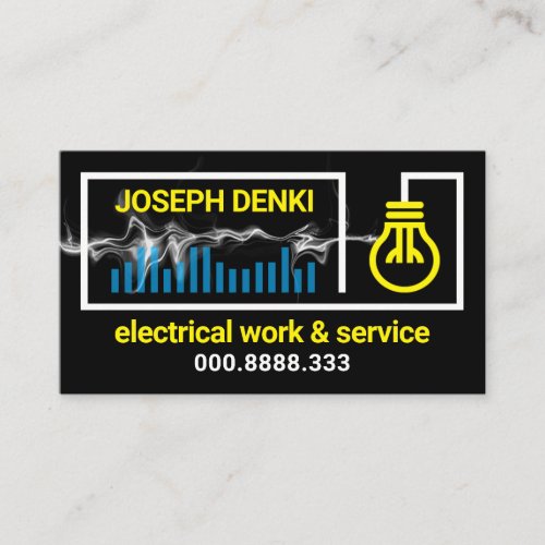 Electric Circuit Board Frame Electrician Service Business Card