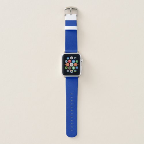 Electric Cobalt Solid Color  Classic Elegant Apple Watch Band