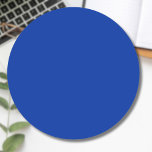Electric Cobalt Solid Color | Classic Elegant Classic Round Sticker<br><div class="desc">Electric Cobalt Solid Color | Blue Shades | Classic | Elegant | Trendy | Stylish | Gift</div>