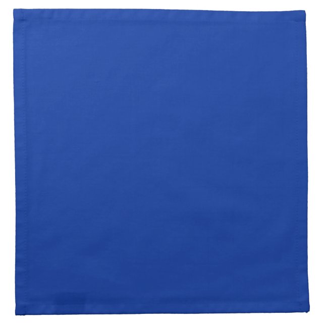 Electric Cobalt Solid Color | Classic Elegant Cloth Napkin (Front)