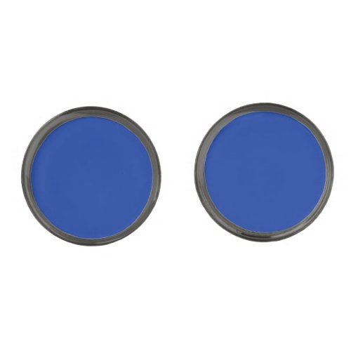 Electric Cobalt Solid Color  Classic Elegant Cufflinks