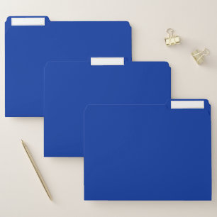 Electric Cobalt Solid Color Classic Elegant File Folder