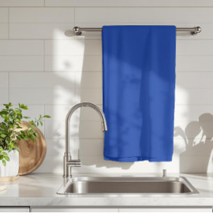 Electric Cobalt Solid Color Classic Elegant Kitchen Towel