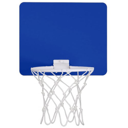 Electric Cobalt Solid Color  Classic Elegant Mini Basketball Hoop