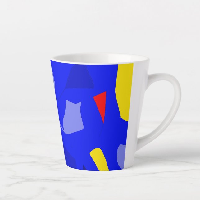 Electric colors Latte Mug (Right)