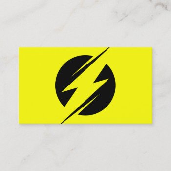 Electric Company - Electrician - Bolt Business Card by uterfan at Zazzle