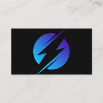 Electric Company - Electrician - Bolt Business Card by uterfan at Zazzle